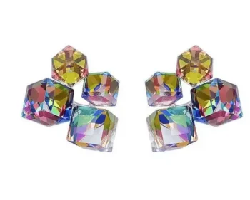 Elegant 4-Stone Earring 