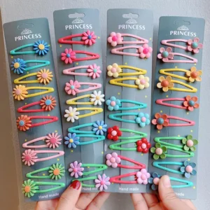 Flower Themed Baby Hair Clip