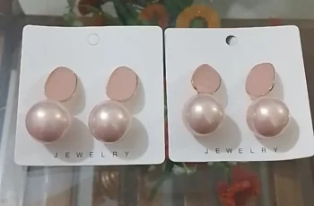 Elegant Dual-Tone Ball Earrings