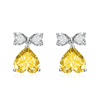 Heart Shape Butterfly Earring