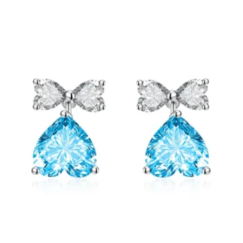 Heart Shape Butterfly Earring