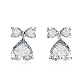 Heart Shape Butterfly Earring