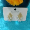Pin Tassel Baroque Dangle Pearl Stud Earrings