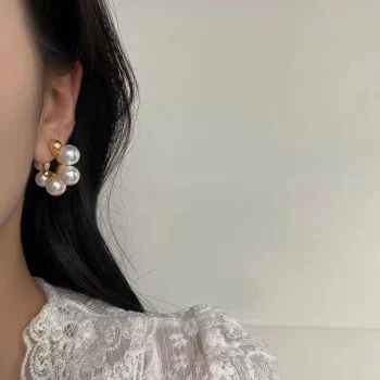 Pearl Hoop Earrings