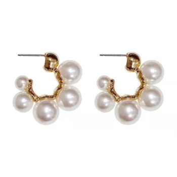 Pearl Hoop Earrings