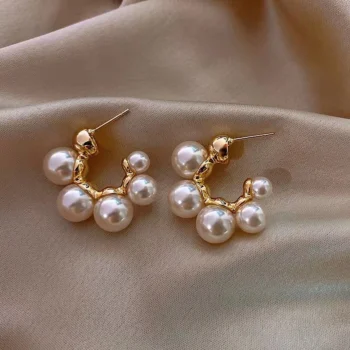 Pearl Hoop Earrings