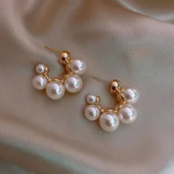 Pearl Hoop Earrings