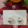 Charming Floral Crystal Stone Earrings