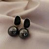 Elegant Dual-Tone Ball Earrings