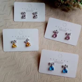 Heart Shape Butterfly Earring