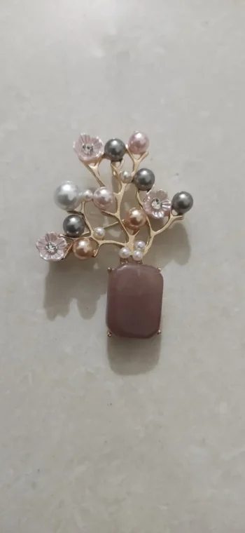 Blossom Pearl Tree Hijab Brooch