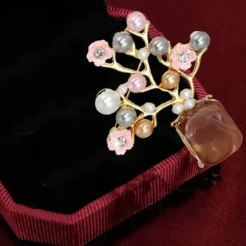 Blossom Pearl Tree Hijab Brooch