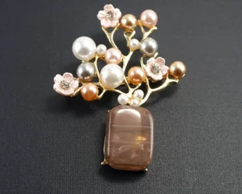 Blossom Pearl Tree Hijab Brooch