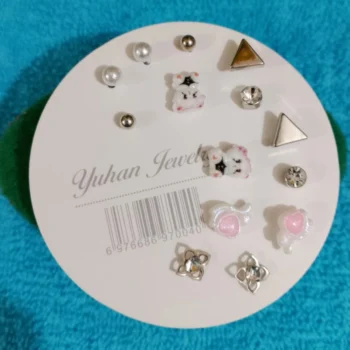 Elegant 7 Pair Earring Set – Style for Every Mood