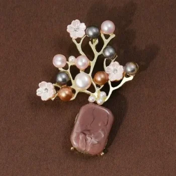 Blossom Pearl Tree Hijab Brooch