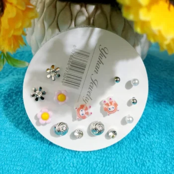 Elegant 7 Pair Earring Set – Style for Every Mood