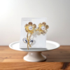 Golden Pearl Blossom Earrings