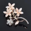 Crystal Flower Brooch