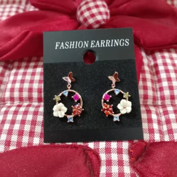 Elegant Heart Crystal Earrings -