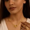 Elegant Bow Pendant Necklace