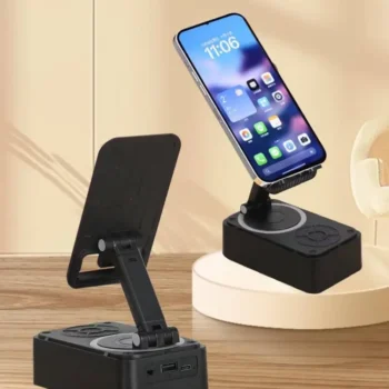 2 in 1 Cell Phone Stand with Wireless Bluetooth Speaker