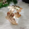 Golden Flower Bracelet and Ring