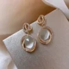 Aurora Gold Crystal Drops Earrings
