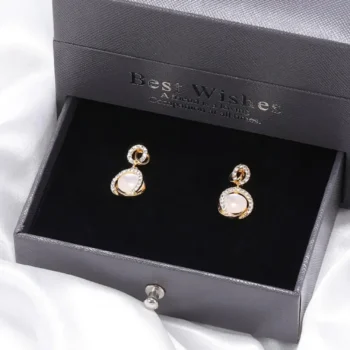 Aurora Gold Crystal Drops Earrings