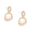 Aurora Gold Crystal Drops Earrings