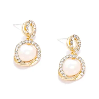 Aurora Gold Crystal Drops Earrings