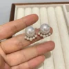 Paw Pearl Ear Studs Earrings