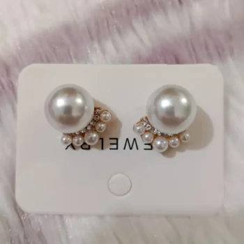 Paw Pearl Ear Studs Earrings