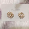 Round Pearl Earrings