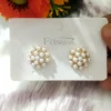 Round Pearl Earrings