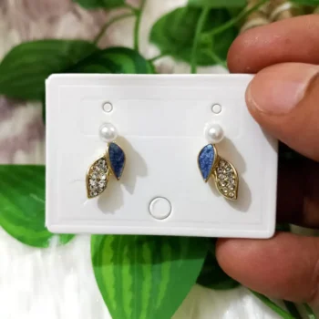 Leaf Micro Pearl Ear Rings