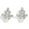 Floral Pearl & Crystal Earrings