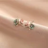 Elegant Floral Pearl Earrings