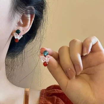 Butterfly Gem Drop Earrings