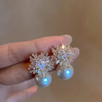 CAOSHI Luxury Cubic Zircon Pearl Earring