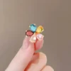 Rainbow Blossom Flower Brooch/Coatpin