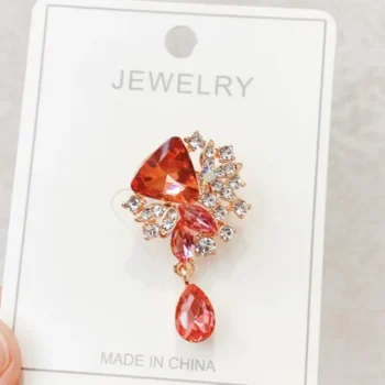 Scarlet Glow Bloom Brooch