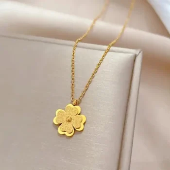 Four-Leaf Clover Butterfly Necklace