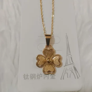 Four-Leaf Clover Butterfly Necklace