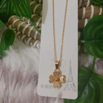 Four-Leaf Clover Butterfly Necklace