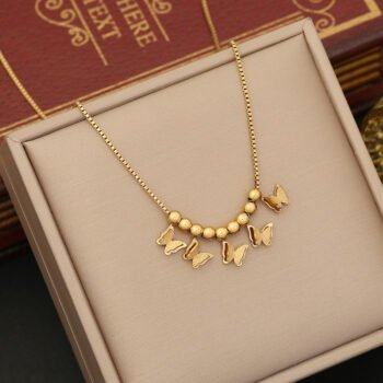 Golden Flutter Necklace
