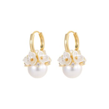 Elegant Pearl Drop Hook Earrings for Women