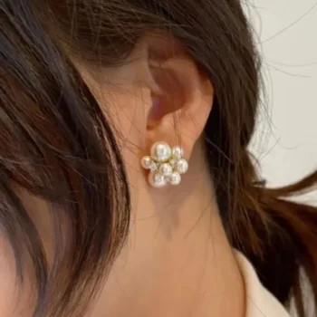 Bloom Pearl Stud Earrings