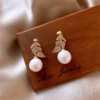 Elegant Pearl Drop Earrings