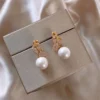 Elegant Pearl Drop Earrings